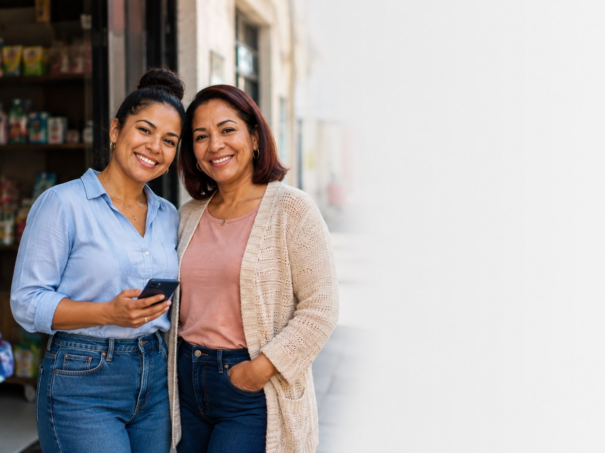 Clientas de un comercio aliado de CrediOne