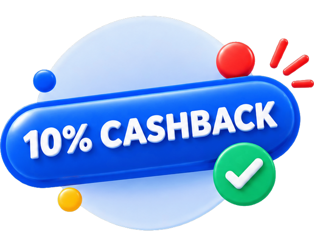 10% cashback
